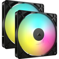 Corsair Lüfter 140*140*25 RS140 ARGB PWM Dual Pack - Gehäuse-Lüfter - 1.700 rpm