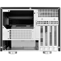 SilverStone Sugo SG12, Desktop, PC, Schwarz, micro ATX, Mini-DTX, Mini-ITX, Aluminium, Stahl, 8,2 cm