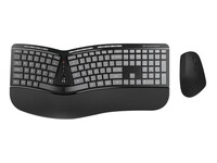 Conceptronic Wireless Keyboard+Mouse ergo Layout US sw -...