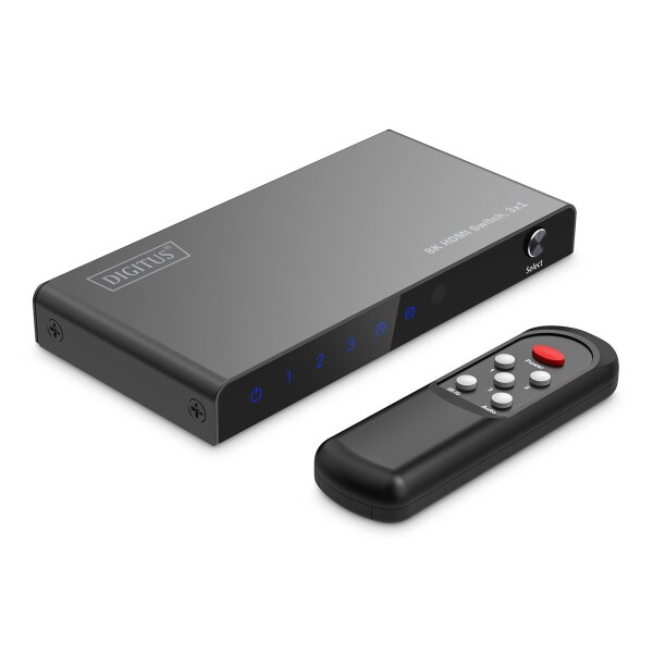 DIGITUS - DS-55333 - 3x1 HDMI Switch, 8K/60Hz