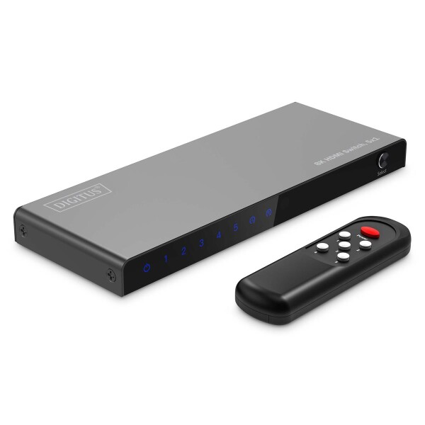 DIGITUS - DS-55334 - 5x1 HDMI Switch, 8K/60Hz