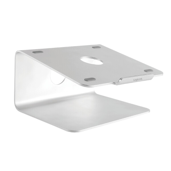 LogiLink AA0104, Notebook-Ständer, Silber, 27,9 cm (11 Zoll), 43,2 cm (17 Zoll), Aluminium, 360°