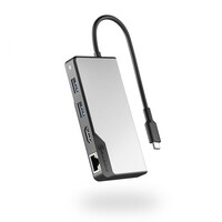 Alogic UCFUPRGEV2-SGR - USB 3.2 Gen 1 (3.1 Gen 1) Type-C - 100 W - 100,1000 Mbit/s - Schwarz - Grau - 60 Hz - HDMI - RJ-45 - USB 3.2 Gen 1 (3.1 Gen 1) Type-A - USB 3.2 Gen 1 (3.1 Gen 1) Type-C