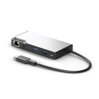 Alogic UCFUPRGEV2-SGR - USB 3.2 Gen 1 (3.1 Gen 1) Type-C - 100 W - 100,1000 Mbit/s - Schwarz - Grau - 60 Hz - HDMI - RJ-45 - USB 3.2 Gen 1 (3.1 Gen 1) Type-A - USB 3.2 Gen 1 (3.1 Gen 1) Type-C