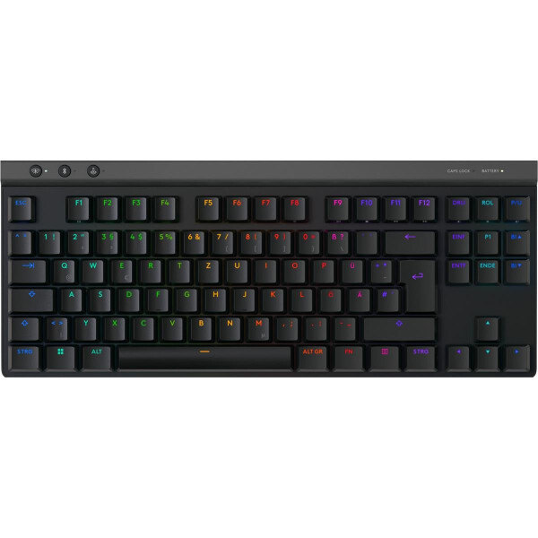 Logitech G G515, Kabellos, RF Wireless + Bluetooth, Mechanischer Switch, QWERTZ, RGB-LED, Schwarz