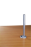 Lindy Desk Clamp Pole - Montagekomponente ( C-Klammer, Montagestange ) für LCD-Display/Notebook - Grau, Silber