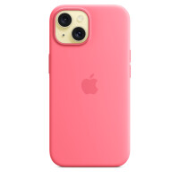 Apple iPhone 15 Silikon Case mit MagSafe – Pink, Cover, Apple, iPhone 15, 15,5 cm (6.1"), Pink