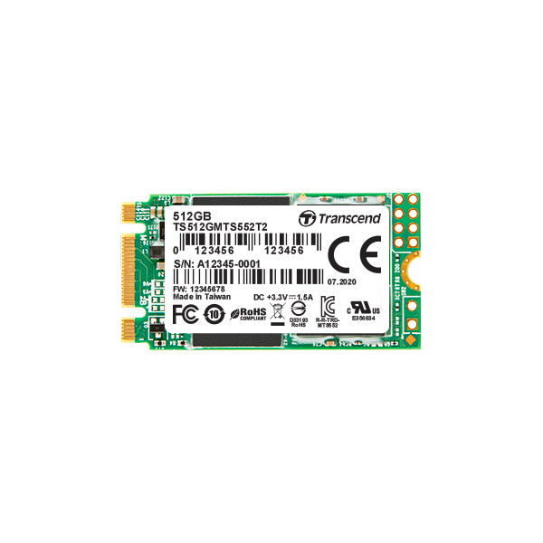 Transcend TS256GMTS552T2-I, 256 GB, M.2, 6 Gbit/s