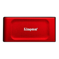 Kingston 2TB Externe SSD XS1000 USB 3.2 Gen 2, Rot, 2 TB, USB Typ-C, 3.2 Gen 2 (3.1 Gen 2), 1050 MB/s, Rot