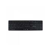 V7 Bluetooth Tastatur KW550ITBT, 2,4 GHz Dualmodus, Italienisch QWERTY – Schwarz, Volle Größe (100%), Verkabelt & Kabellos, USB + Bluetooth, QZERTY, Schwarz