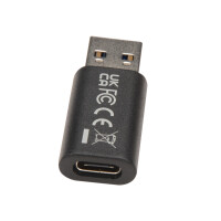 V7 V7USB3AC, USB A, USB C, Schwarz