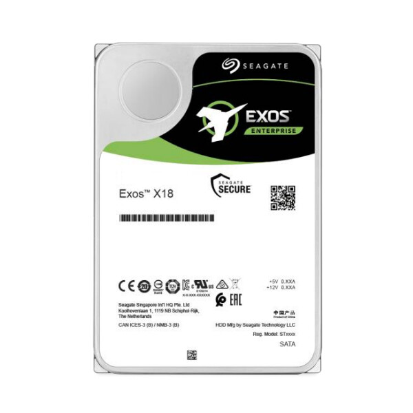 Seagate Exos X18, 3.5", 10 TB, 7200 RPM