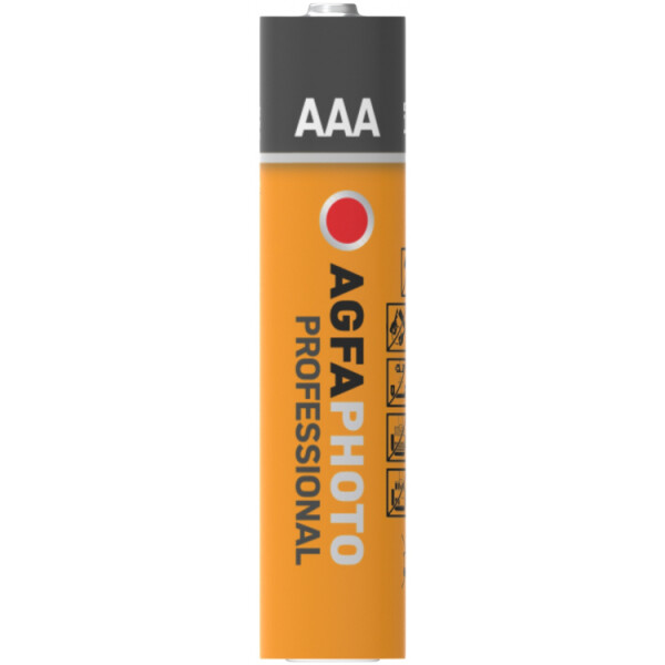 AgfaPhoto 110-853468, Einwegbatterie, AAA, 1,5 V, 10 Stück(e), Grau, Orange, Rot, Weiß, 44,5 mm