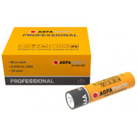 AgfaPhoto 110-853468, Einwegbatterie, AAA, 1,5 V, 10 Stück(e), Grau, Orange, Rot, Weiß, 44,5 mm