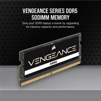 Corsair Vengeance CMSX96GX5M2A5200C44, 96 GB, 2 x 48 GB, DDR5, 5200 MHz, 262-pin SO-DIMM