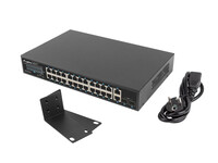 Lanberg RSGE-24P-2GE-2S-250 - Unmanaged - Rack-Einbau