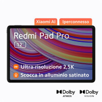 Xiaomi Redmi Pad Pro, 30,7 cm (12.1"), 2560 x 1600 Pixel, 128 GB, 6 GB, Android 14, Grau