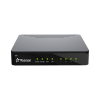 Yeastar S20, Schwarz, Tisch-/Wandmontage, G.711, G.722, G.726, G.729A, SIP (RFC3261), IAX2, UDP, TCP, TLS, SRTP, 10,100 Mbit/s