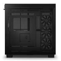 NZXT H9 All Black, Midi Tower, PC, Schwarz, ATX, micro ATX, Mini-ITX, Stahl, Gehärtetes Glas, 16,5 cm