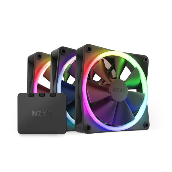 NZXT F120 RGB Triple Pack, Ventilator, 12 cm, 500 RPM, 1800 RPM, 27,5 dB, 50,18 cfm