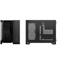 Corsair CC-9011287-WW, Midi Tower, PC, Aluminium, Schwarz, ATX, Stahl, Gehärtetes Glas, Gaming