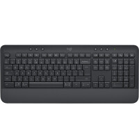 Logitech Signature K650, Volle Größe (100%), Kabellos, Bluetooth, Membran Key Switch, QWERTZ, Graphit