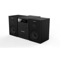 Grundig MS 300, Heim-Audio-Mikrosystem, Schwarz, 1 Disks, 40 W, 2-Wege, FM,PLL