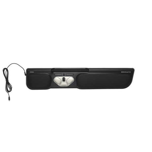 Contour Design RollerMouse Pro 3 - Beidhändig - Rollerbar - 2400 DPI - Schwarz