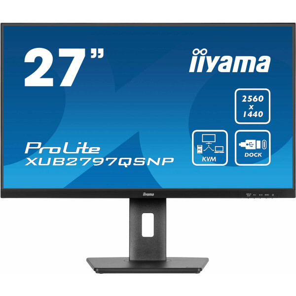 Iiyama ProLite XUB2797QSNP-B1, 68,6 cm (27"), 2560 x 1440 Pixel, Wide Quad HD, LED, 1 ms, Schwarz