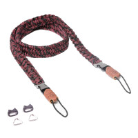 C-ROPE Kameragurt Traveler aus Paracord Red Dots retail