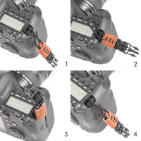 C-ROPE Kameragurt Traveler aus Paracord Red Dots retail