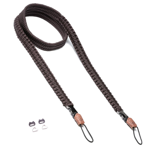 C-ROPE Kameragurt Traveler aus Paracord Dark Coffee retail