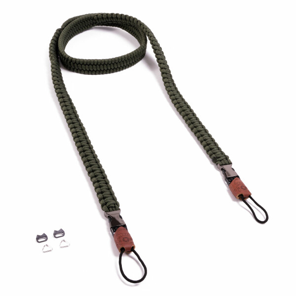 C-ROPE Kameragurt Traveler aus Paracord Military Olive retail