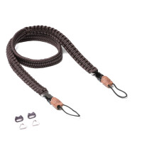 C-ROPE Kameragurt Traveler aus Paracord Dark Coffee retail