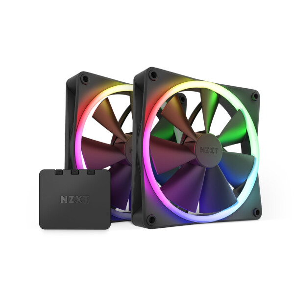 NZXT F140 RGB TWIN, Ventilator, 14 cm, 500 RPM, 1800 RPM, 32,5 dB, 24,85 cfm