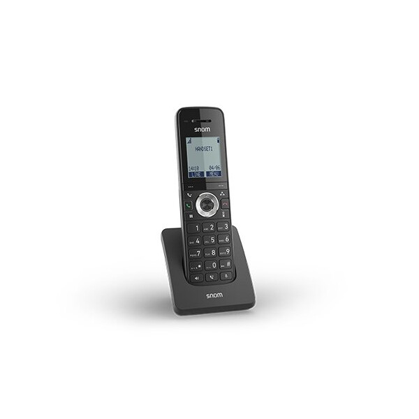 Snom M15 SC, DECT-Telefon, Kabelloses Mobilteil, Freisprecheinrichtung, Anrufer-Identifikation, Schwarz