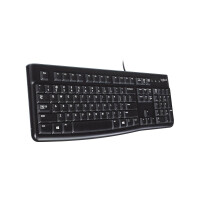 Logitech K120 Corded Keyboard, Volle Größe (100%), Kabelgebunden, USB, Membran Key Switch, QWERTY, Schwarz