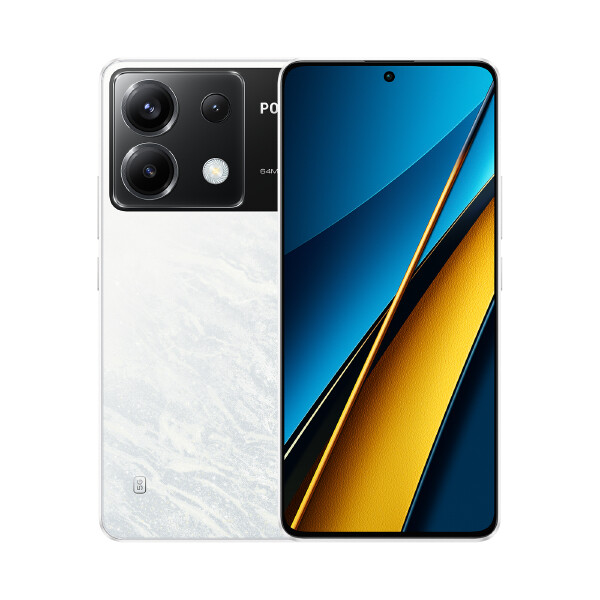 Xiaomi POCO X6, 16,9 cm (6.67"), 2712 x 1220 Pixel, 8 GB, 256 GB, 64 MP, Weiß