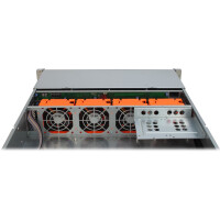 Inter-Tech IPC 2U-2412, Rack, Server, Schwarz, Silber, ATX, EATX, micro ATX, Mini-ITX, SSI EEB, Metall, 2U