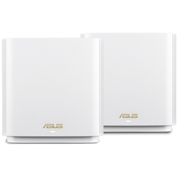 ASUS ZenWiFi AX (XT8), Wi-Fi 6 (802.11ax), Tri-Band (2,4 GHz / 5 GHz / 5 GHz), Eingebauter Ethernet-Anschluss, Weiß, Tabletop-Router