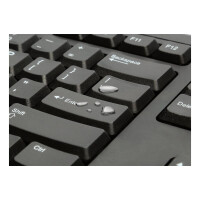 Kensington ValuKeyboard, Volle Größe (100%), Kabelgebunden, USB, QWERTY, Schwarz