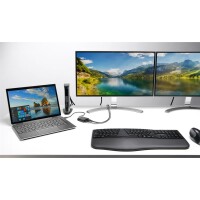 Kensington Pro Fit Ergo - Volle Größe (100%) - Kabellos - RF Wireless + Bluetooth - QWERTY - Schwarz