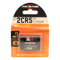 Ansmann 5020032, Einwegbatterie, Lithium, 6 V, 2 Stück(e), Schwarz, -40 - 60 °C