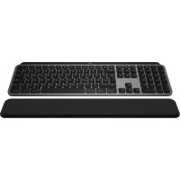 Logitech MX Keys S Combo for Mac, Kabellos, RF Wireless + Bluetooth, Scherenschalter, QWERTZ, LED, Aluminium, Schwarz