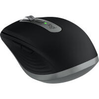 Logitech MX Anywhere 3S for Mac, rechts, Laser, RF Wireless + Bluetooth, 8000 DPI, Schwarz, Graphit