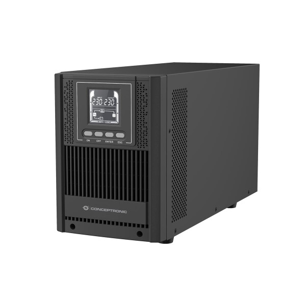 Conceptronic ZEUS52E2K 2000VA 1800W Online Tower USV, IEC, Doppelwandler (Online), 2 kVA, 1800 W, Sine, 220 V, 240 V