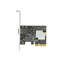 Delock PCI Express x4 Karte zu 1 x SFP+ Slot 10 Gigabit LAN, PCIe, PCIe, SFP+, Niedriges Profil, PCIe 3.0, Grau, PC