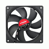 Spire SP12025S1L3, Ventilator, 21 dB, Schwarz