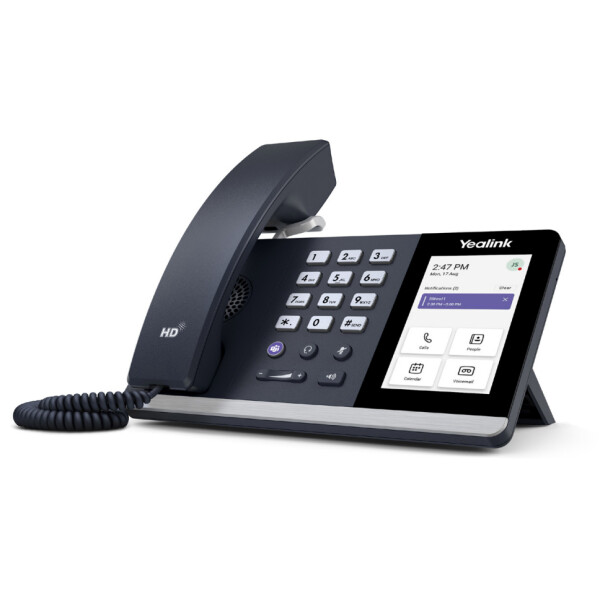 Yealink MP54 E2 Teams, IP-Telefon, Grau, Kabelgebundenes Mobilteil, LCD, 10,2 cm (4"), 480 x 800 Pixel