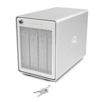 OWC Mercury Elite Pro Quad, HDD-Gehäuse, 2.5/3.5", Serial ATA III, USB Anschluss, Silber